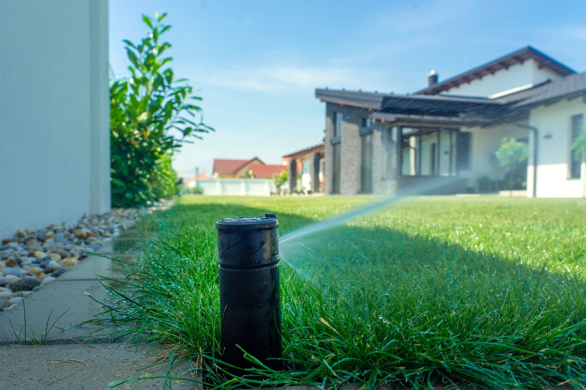 Sprinkler installation and irrigation system Monmouth County NJ for healthy grass